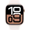 Apple Watch Series 10 GPS, 42mm Rose Gold Aluminum Case with Light Blush Sport Band (S/M) (MWWH3)