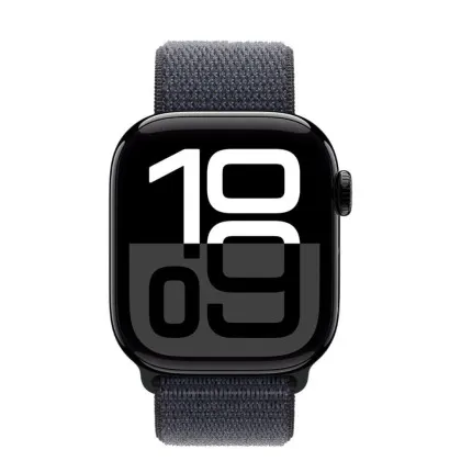 Apple Watch Series 10 GPS 42mm Jet Black Aluminum Case with Ink Sport Loop