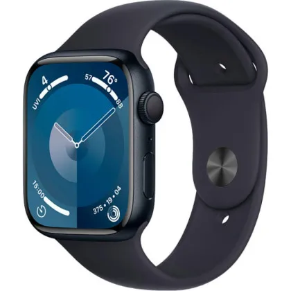 Apple Watch Series 9 45mm Midnight Aluminum Case with Midnight Sport Band M/L (MR9A3)