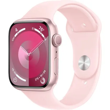 Apple Watch Series 9 41mm Pink Aluminum Case with Light Pink Sport Band S/M (MR933)