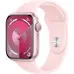 Apple Watch Series 9 41mm Pink Aluminum Case with Light Pink Sport Band S/M (MR933)