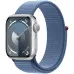 Apple Watch Series 9 GPS 41mm Silver Aluminum Case with Winter Blue Sport Loop (MR923)