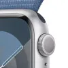 Apple Watch Series 9 GPS 41mm Silver Aluminum Case with Winter Blue Sport Loop (MR923)