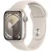 Apple Watch Series 9 41mm Starlight Aluminum Case with Starlight Sport Band S/M (MR8T3)