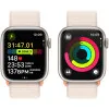 Apple Watch Series 9 GPS 45mm Starlight Aluminum Case with Starlight Sport Loop (MR983)