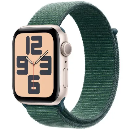 Apple Watch SE 2 GPS 40mm Starlight Aluminium Case with Lake Green Sport Loop (MXEH3) 2024