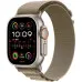 Apple Watch Ultra 2 49mm GPS + LTE Titanium Case with Olive Alpine Loop Small (MREX3)