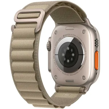 Apple Watch Ultra 2 49mm GPS + LTE Titanium Case with Olive Alpine Loop Small (MREX3)