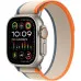 Apple Watch Ultra 2 49mm GPS + LTE Titanium Case with Orange/Beige Trail Loop S/M (MRF13)