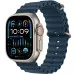 Apple Watch Ultra 2 49mm GPS + LTE Titanium Case with Blue Ocean Band (MREG3)