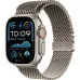 Apple Watch Ultra 2 49mm GPS + LTE Titanium Case with Natural Titanium Milanese Loop Small