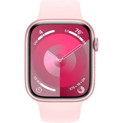 б/у Apple Watch Series 9 41mm Pink Aluminum Case with Light Pink Sport Band S/M (MR933)