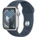 б/у Apple Watch Series 9 41mm Silver Aluminum Case with Storm Blue Sport Band S/M (MR903)