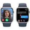 б/у Apple Watch Series 9 41mm Silver Aluminum Case with Storm Blue Sport Band S/M (MR903)