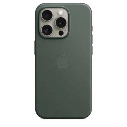 Оригінальний чохол Apple FineWoven Case with MagSafe для iPhone 15 Pro (Evergreen) (MT4U3)