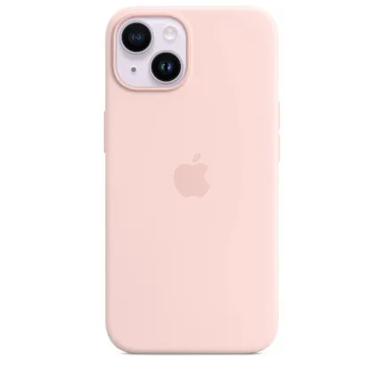 Оригінальний чохол Apple Silicone Case with MagSafe для iPhone 14 (Chalk Pink) (MPRX3)