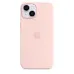 Оригинальный чехол Apple Silicone Case with MagSafe для iPhone 14 (Chalk Pink) (MPRX3)