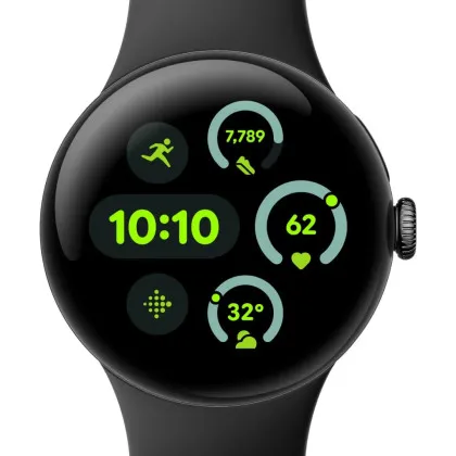 Cмарт-годинник Google Pixel Watch 3 41mm LTE Matte Black Aluminum Case/Obsidian Active Band