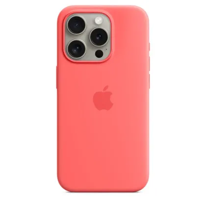 Оригінальний чохол Apple Silicone Case with MagSafe для iPhone 15 Pro (Guava) (MT1G3) в Кривому Розі