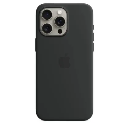 Оригінальний чохол Apple Silicone Case with MagSafe для iPhone 15 Pro Max (Black) (MT1M3)