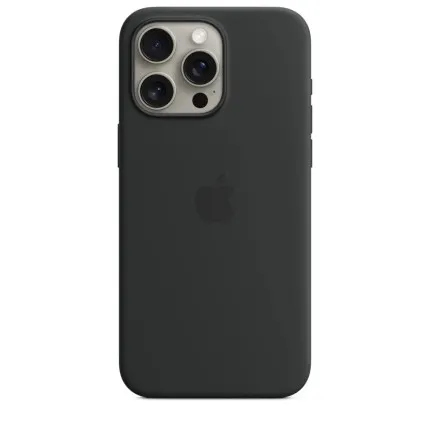 Оригінальний чохол Apple Silicone Case with MagSafe для iPhone 15 Pro Max (Black) (MT1M3)