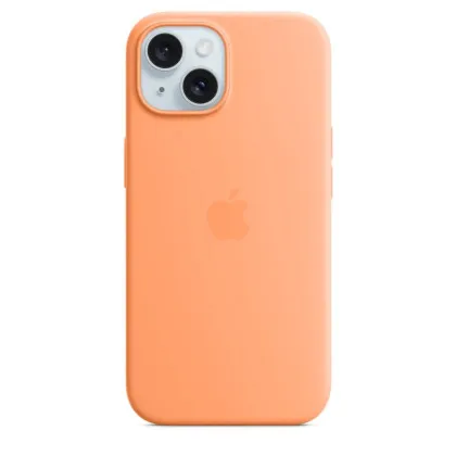 Оригінальний чохол Apple Silicone Case with MagSafe для iPhone 15 (Orange Sorbet) (MT0W3) в Кривому Розі