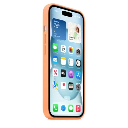 Оригінальний чохол Apple Silicone Case with MagSafe для iPhone 15 (Orange Sorbet) (MT0W3) в Кривому Розі