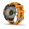 Garmin Fenix 8 51mm AMOLED Sapphire Titanium with Spark Orange/Graphite Silicone Band (010-02905-10/11)