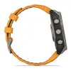 Garmin Fenix 8 51mm AMOLED Sapphire Titanium with Spark Orange/Graphite Silicone Band (010-02905-10/11)