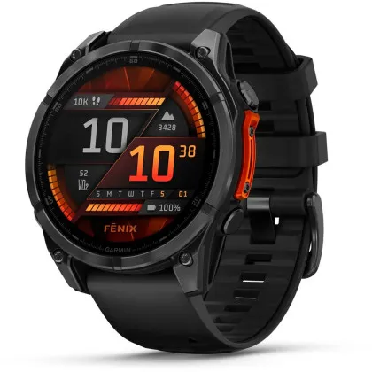 Garmin Fenix 8 47mm AMOLED Slate Gray with Black Silicone Band