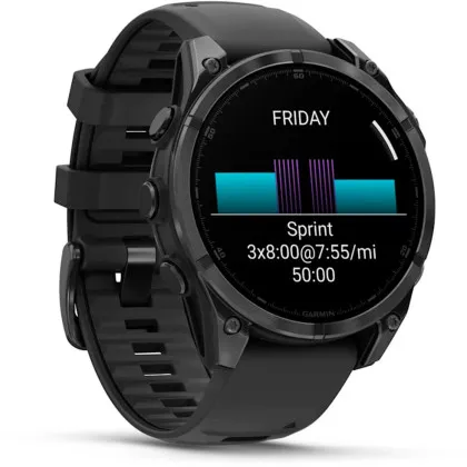 Garmin Fenix 8 47mm AMOLED Slate Gray with Black Silicone Band