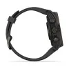 Garmin Fenix 8 43mm AMOLED Sapphire Carbon Gray DLC Titanium with Black/Pebble Gray Silicone Band