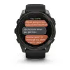 Garmin Fenix 8 51mm AMOLED Sapphire Carbon Gray DLC Titanium with Black/Pebble Gray Silicone Band (010-02905-20/21)