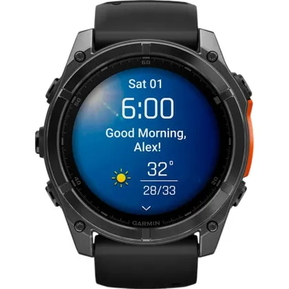 Garmin Fenix 8 51mm AMOLED Slate Gray with Black Silicone Band (010-02905-00)