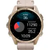 Garmin Fenix 8 43mm AMOLED Sapphire Soft Gold with Limestone Leather Band