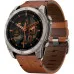 Garmin Fenix 8 51mm AMOLED Sapphire Carbon Grey DLC with Chestnut Leather Band (010-02905-40)