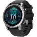 Garmin Fenix E 47mm AMOLED Stainless Steel with Black Silicone Band