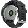 Garmin Fenix E 47mm AMOLED Stainless Steel with Black Silicone Band