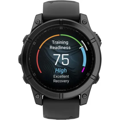 Garmin Fenix E 47mm AMOLED Slate Gray Steel with Black Silicone Band в Камʼянському