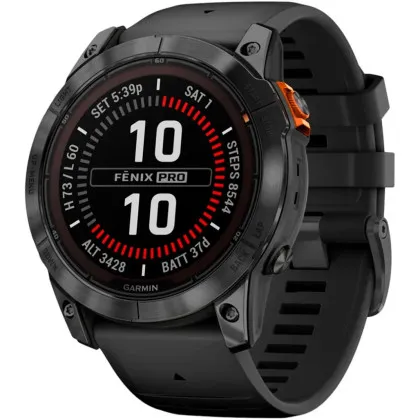 Garmin Fenix 7X Pro Solar Slate Gray with Black Band