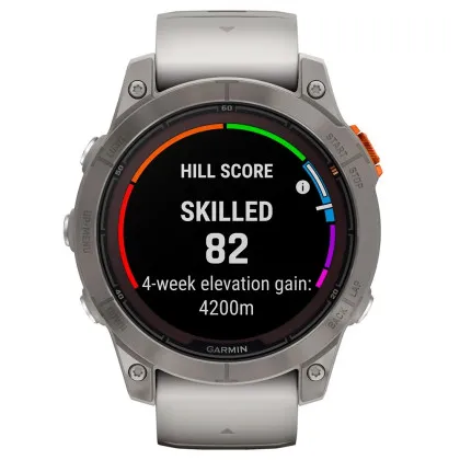 Garmin Fenix 7 Pro Sapphire Solar Titanium with Fog Gray/Ember Orange Band