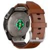 Garmin Fenix 7 Pro Sapphire Solar Titanium with Chestnut Leather Band