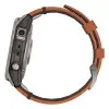 Garmin Fenix 7 Pro Sapphire Solar Titanium with Chestnut Leather Band