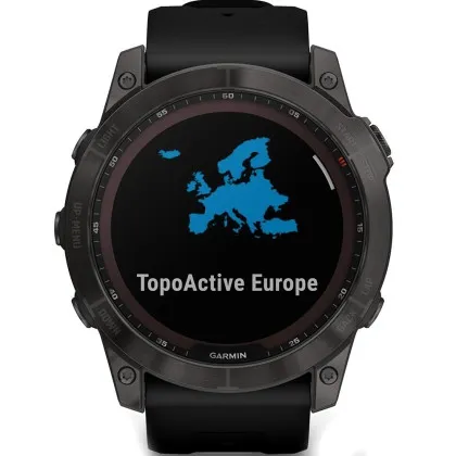 Garmin Fenix 7X Sapphire Solar Black DLC Titanium with Black Band в Житомирі