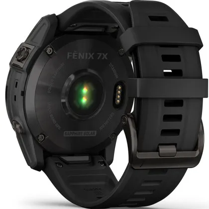 Garmin Fenix 7X Sapphire Solar Black DLC Titanium with Black Band в Житомирі