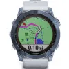 Garmin Fenix 7X Sapphire Solar Mineral Blue DLC Titanium with Whitestone Band