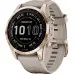 Garmin Fenix 7S Sapphire Solar Cream Gold Titanium with Light Sand Band