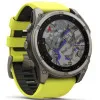 Garmin Fenix 8 47mm Solar Sapphire Titanium with Amp Yellow/Graphite Silicone Band