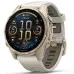 Garmin Fenix 8 43mm AMOLED Sapphire Soft Gold with Fog Gray/Dark Sandstone Silicone Band