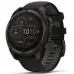 Garmin Fenix 8 47mm Solar Sapphire Carbon Gray DLC Titanium with Black/Pebble Gray Silicone Band